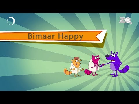 Bimaar Happy Ep - 84 - Pyaar Mohabbat Happy Lucky - Hindi Animated Cartoon Show - KidZ