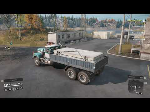 SnowRunner   44 1   Matewrials Order   Deliver to the Service Hub Concrete Slab