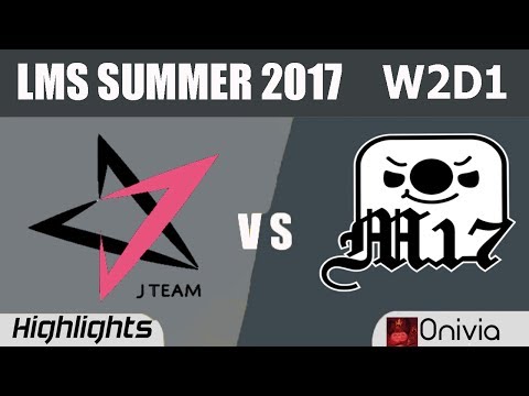 JT vs M17 Highlights Game 1| LMS 精華 春季職業聯賽 2017 SUMMER| J Team vs Machi Esports G2