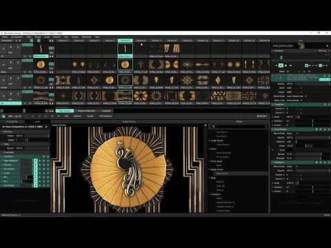 The Art-Deco VJ Pack - Resolume Deck Overview (Using a Show Deck)