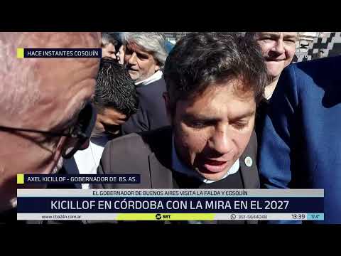 Kicillof encabezó un acto en la Plaza Próspero Molina de Cosquín