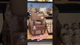 Coach x Peanuts snoopy backpack