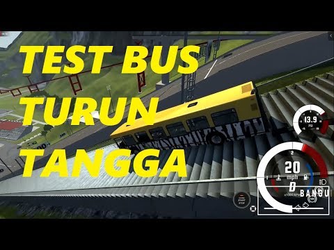 Test Mobil Menuruni Tangga BeamNG Drive Indonesia