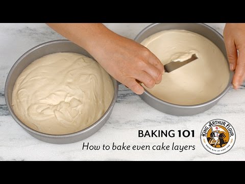 How to bake even cake layers