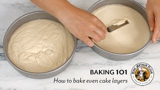 How to bake even cake layers