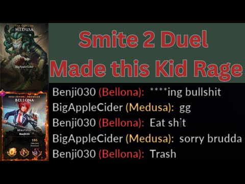 Medusa vs Bellona Duel. Made her rage!!! Smite 2 Counter Matchup?