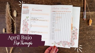 April 2022 BULLET JOURNAL Flip Through (deutsch)