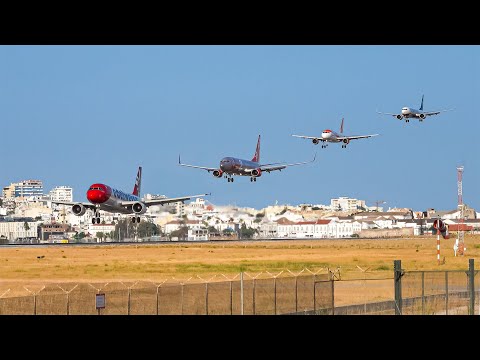 🇵🇹 FARO Airport Plane Spotting + Aircraft & Flight Route Information Subtitles !