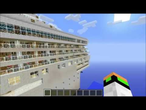 Insane Minecraft Build: Costa Concordia Cruise Ship