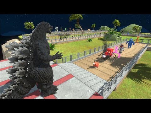 HEISEI GODZILLA VS GHIDORAH Oasis DEATH RUN - Animal Revolt Battle Simulator