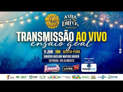 🔴 AO VIVO | Ensaio Geral da Junina Brejo de Ouro 2026 | LivreTV