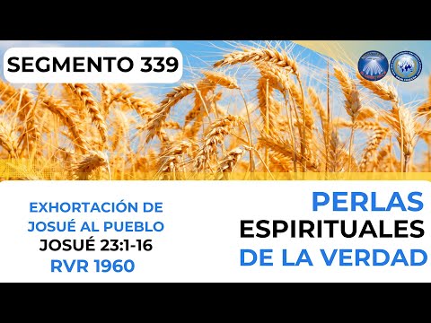 SEGMENTO 339 - EXHORTACIÓN DE JOSUÉ AL PUEBLO // (Josué 23:1-16) // PERLAS ESPIRITUALES DE LA VERDAD