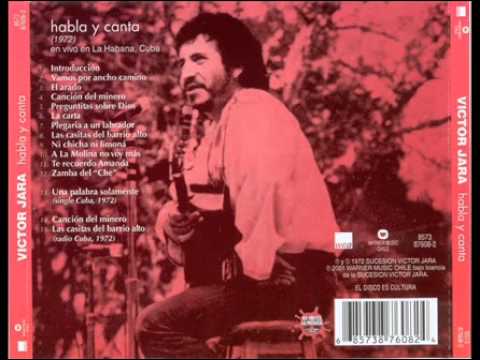 Víctor Jara - 1972 -  Habla y canta en vivo en la Habana