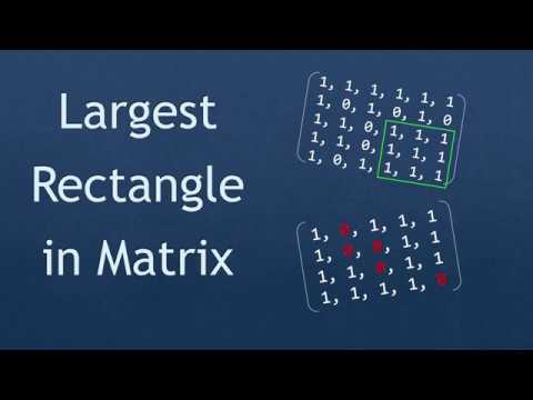 Coding Interview Problem Maximal Rectangle