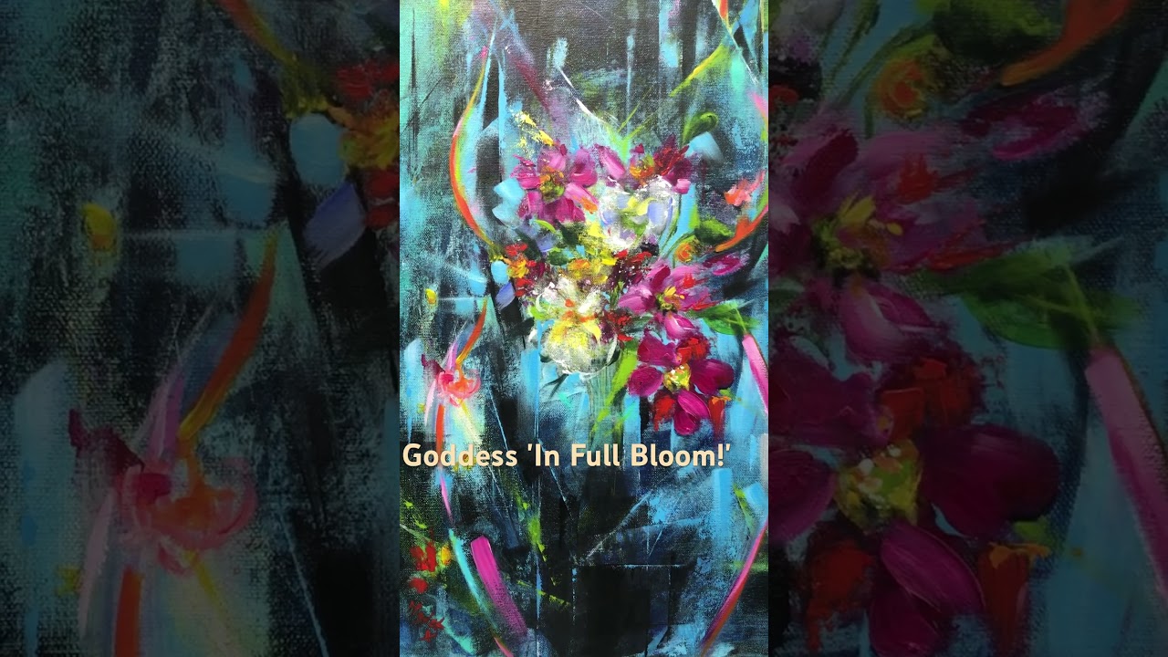 Acrylic Canvas Goddess Painting celebrating curves in all their glory. #goddess #acrylicpainting