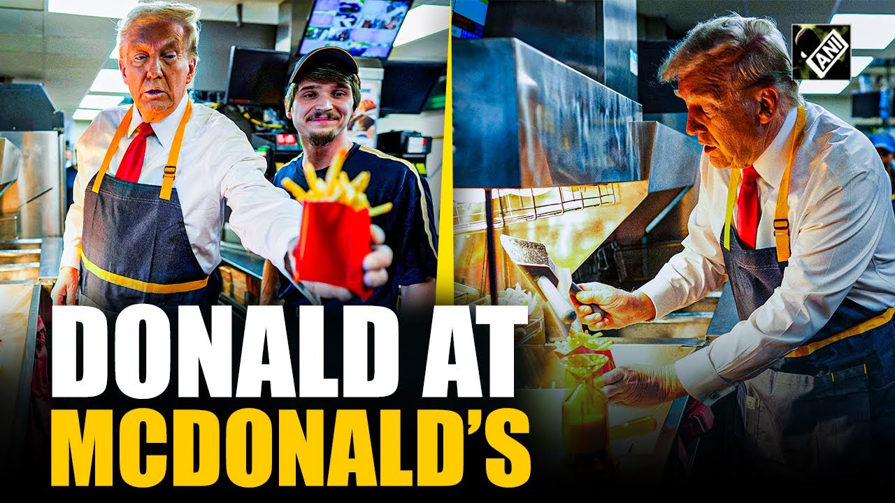 “I’m lovin’ it…” Donald Trump enjoys cooking at McDonald’s, says ‘looking for a job’ to customers