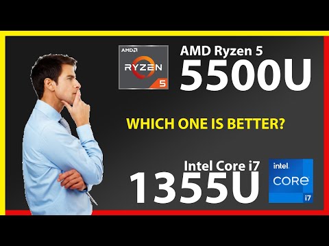 AMD Ryzen 5 5500U vs INTEL Core i7 1355U Technical Comparison