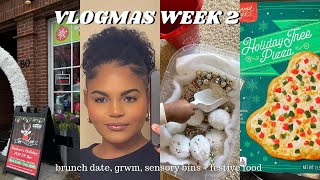 VLOGMAS WEEK 2 | get ready with me, fun festive activities, toddler gift ideas, brunch date etc