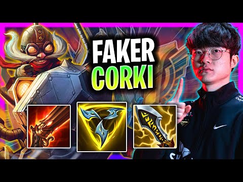 FAKER IS SO GOOD WITH CORKI! | T1 Faker Plays Corki Mid vs Zeri!  Season 2024