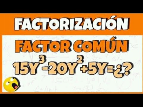 FACTOR COMÚN / CASO 1 DE FACTORIZACION / SUPER FACIL