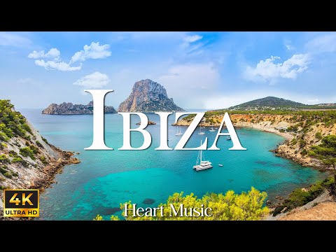 FLYING OVER IBIZA (4K UHD) - Relaxing Music Along With Beautiful Nature Videos - 4K Video HD