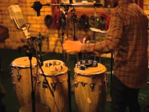 Sola Rosa new album percussion session with Miguel Fuentes