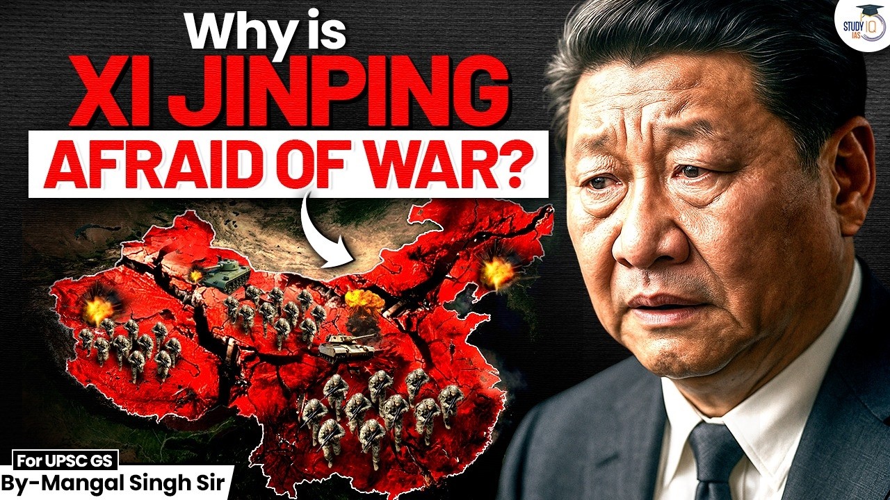 Why China Fears War? | Xi Jinping’s Hidden Game Plan | StudyIQ IAS