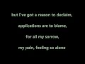 Placebo - Too Many Friends with lyrics 