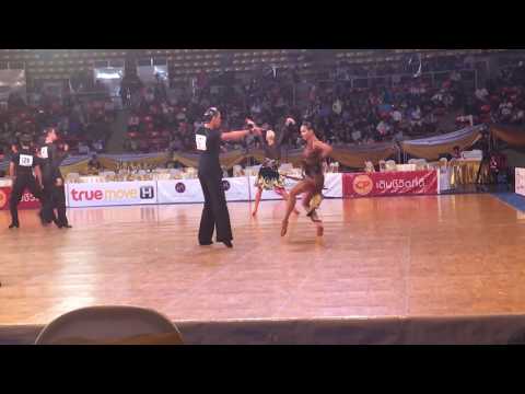 WDSF World Open Latin Thailand Open 2017, Artiushkov - Vershinina,  RUS, Cha-Cha-Cha