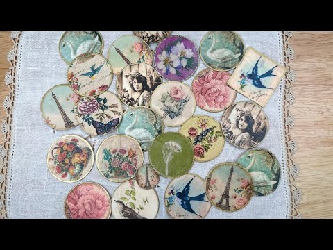 Vintage Effect Embellishments Ephemera Using Wax Paper Junk Journal and Paper Crafts