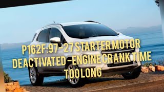 Que es obd p162f Ford