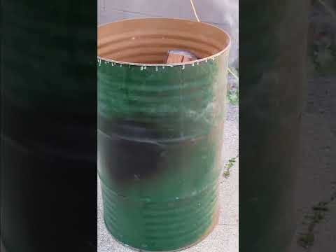 DIY Drum Smoker Build: Crafting a Backyard BBQ Beast - Part 1 🔥 🔨 🍖🥓 #bbq #grilling #barbecue