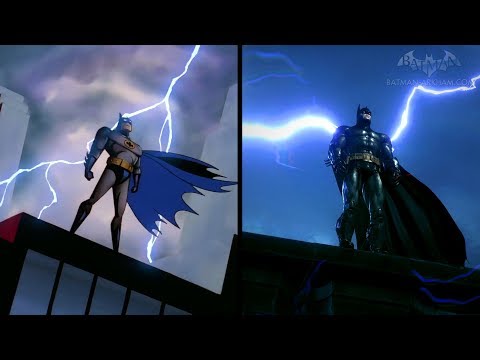 Batman: The Animated Series Intro Arkham Style (Side-by-Side Comparison)