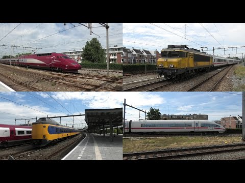Bahnverkehr in Amsterdam Muiderpoort🇳🇱 mit Thalys, ICE 3, 1700 + Intercity, Br 186 + ICRm, ICMm uvm.
