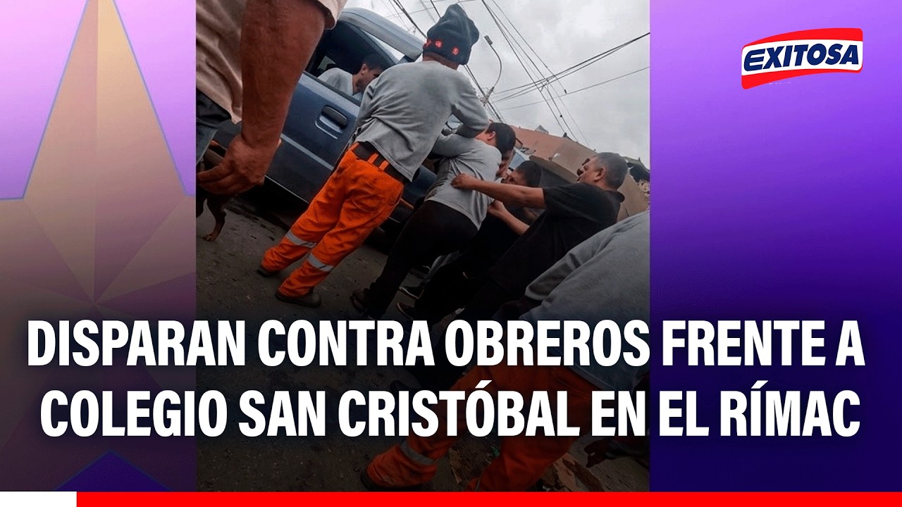 🔴🔵 Obreros fueron atacados en obra pública en el Rímac: Habrían sido amenazados semanas atrás