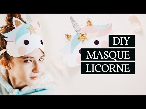 MASQUE LICORNE | Modèle à télécharger gratuitement