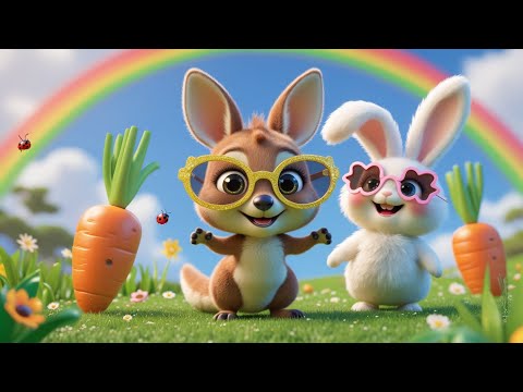 Canguru Cangù Salta Su 🦘 Musica Canzoni per Bambini Piccoli da Ballare in Italiano, Cartoni Animati