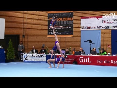 Acro Cup Albershausen 2013  Juniors1 Balance WomensGroup TSGVAlbershausen Germany Pistone Vogt Pozan