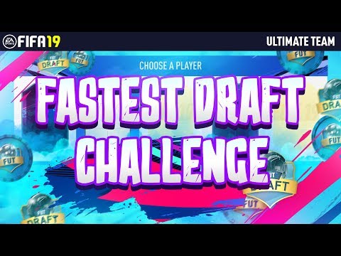 FASTEST DRAFT CHALLENGE! FIFA 19 FUT DRAFT!