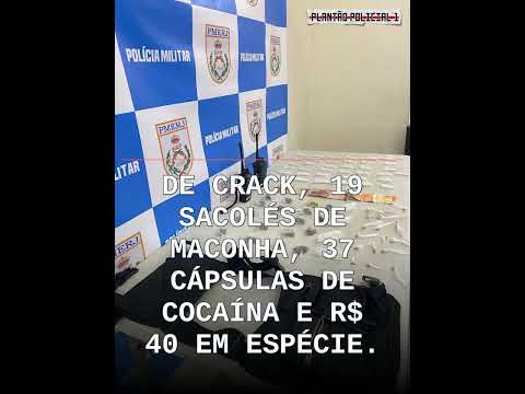 Volta Redonda: adolescentes de 14 e 16 anos dizem estar 'de plantão' ao serem apreendidos com d