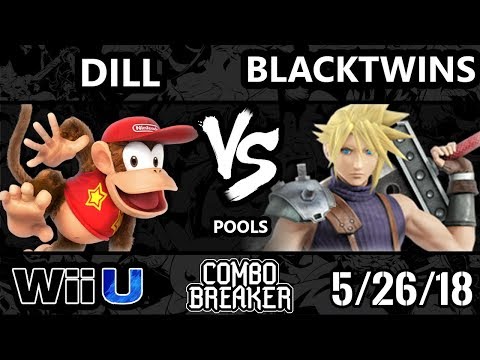 Combo Breaker 2018 Smash 4 - Ho3K | Dill (Diddy Kong) Vs. EMG LGS | Blacktwins (Cloud) - Wii U Pools