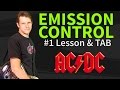 How To Play Emission Control Guitar Lesson & TAB #1 - AC/DC