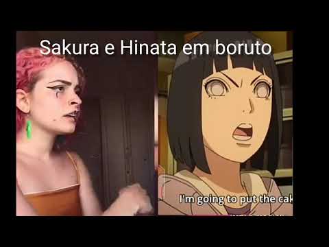 Sakura e Hinata brigando em boruto_Meme de funk   #xabnews