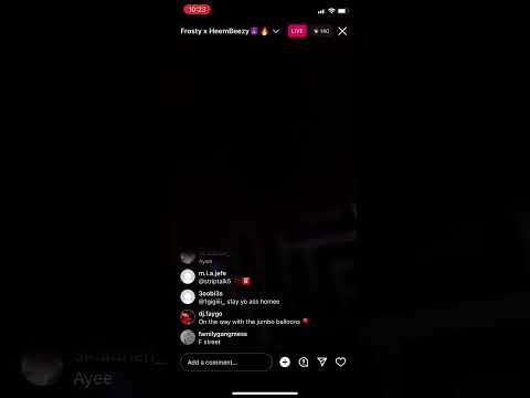 FRosTydaSnowMann X Heembeezy instagram live