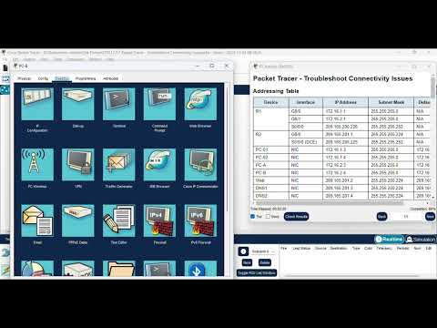 17.7.7 Packet Tracer - Troubleshoot Connectivity Issues