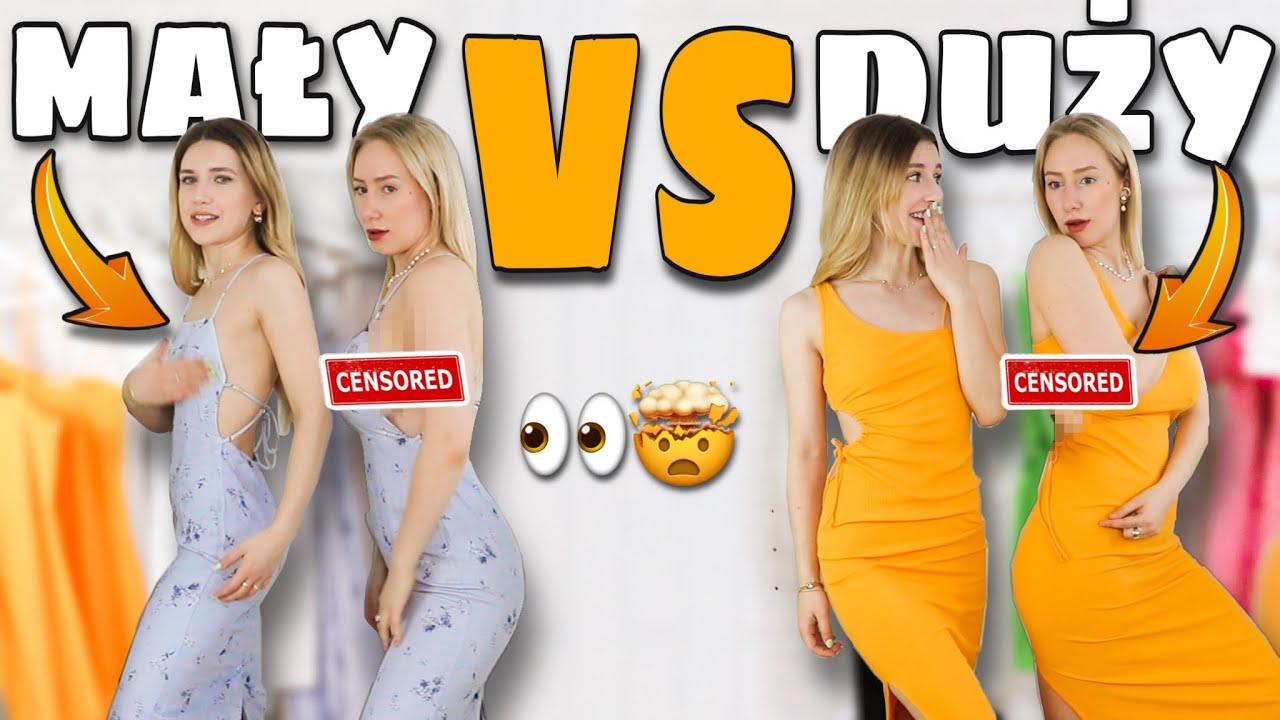 MAŁY vs DUŻY BIUST - mierzymy sukienki z wycięciami