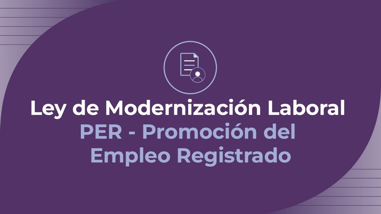 PER: regularización del empleo registrado