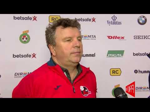 Sūduvos trenerio V.Čeburino interviu po Betsafe LFF Supertaurės
