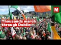 Anti Immigration Protest And A Counter Anti Racism Demonstration In Dublin City Centre