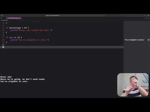 How to check a condition is true or false – Swift for Complete Beginners